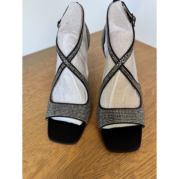 Vince Camuto Black Rhinestone Heels – Size 8M (38.5 EU) – Brand New - Picture 1 of 13